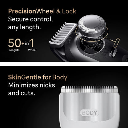 Braun Series 9 PRO All-in-One Beard & Body Grooming Kit for Men, Cordless Trimmer, Hair Clippers & Shaver for Face, Hair & Body with Gillette Labs Razor, AIO 9570