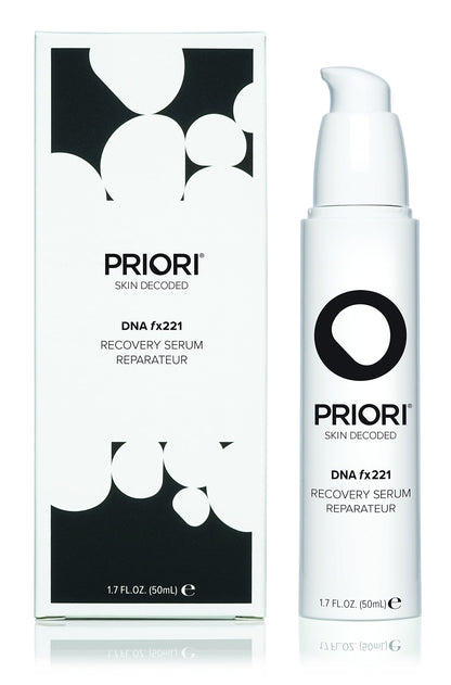 Priori Skincare DNA Recovery Serum Repairing, Correcting Age Defying Day & Night Face Treatment Free Radical Protection Beauty Boost Intense Hydration Oil Free Fragrance Free 1.7 fl oz