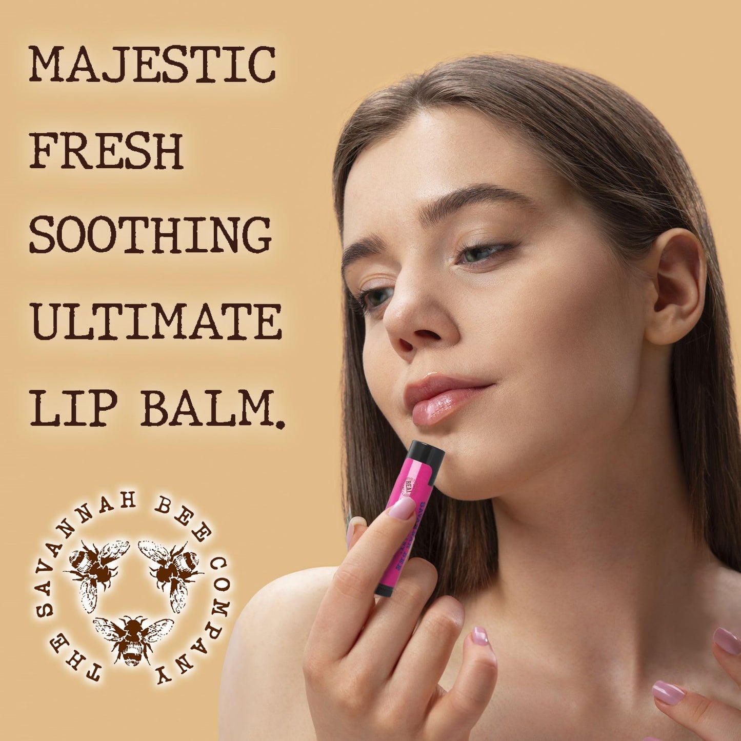 Savannah Bee Company Lip Balm - Silky Smooth Natural Balm (Wild Blackberry 3 pack)