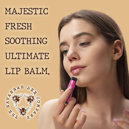 Savannah Bee Company Lip Balm - Silky Smooth Natural Balm (Wild Blackberry 3 pack)