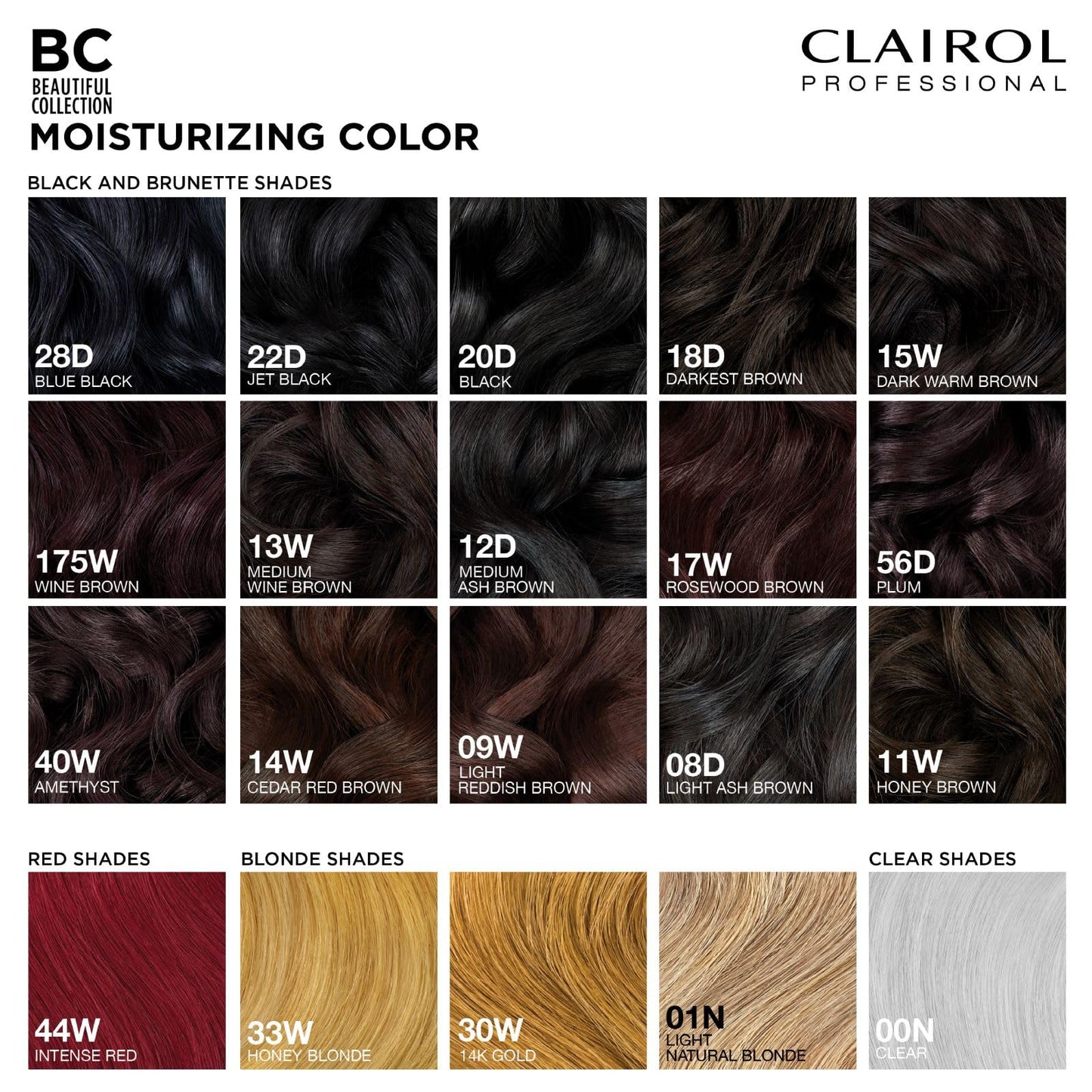 Clairol Professional Beautiful Collection Hair Color, 17W Rosewood Brown, 3 oz. - Packaging May Vary