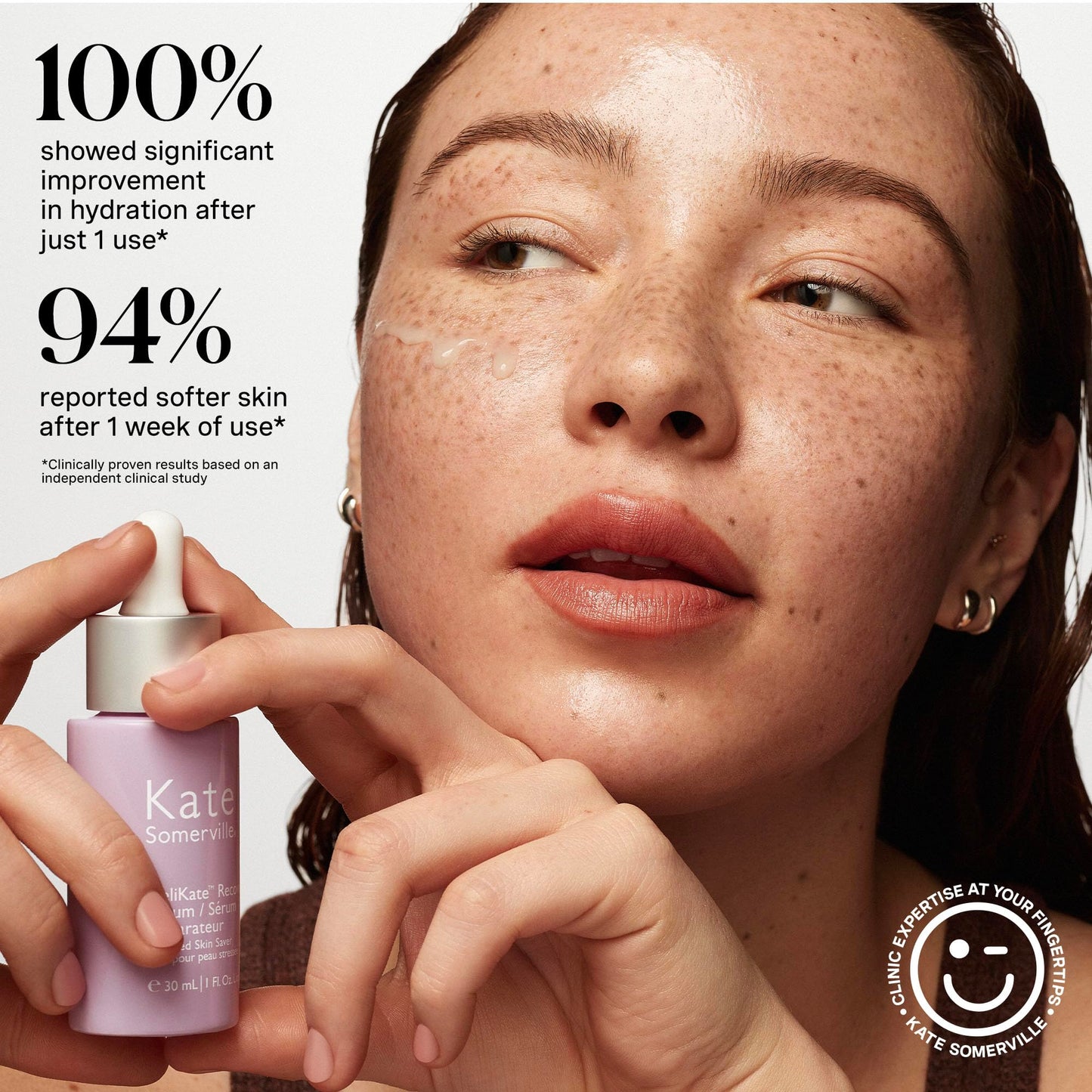 Kate Somerville DeliKate Recovery Serum – Clinically Formulated Hydrating Treatment, Irritation and Redness Relief for Stressed or Sensitive Skin, 1 Fl Oz