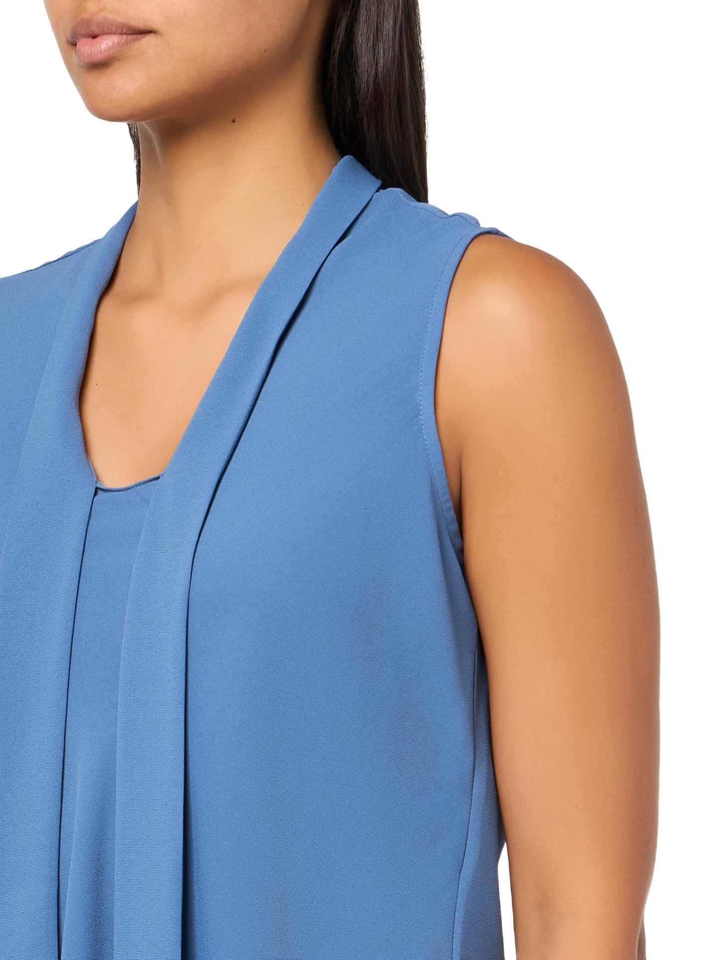 Kasper Women's Slvlss Tie Front Blouse