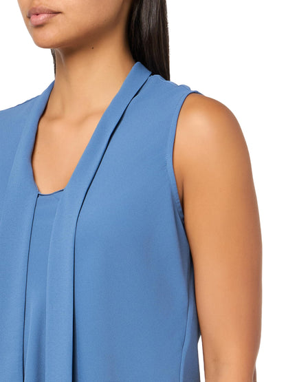 Kasper Women's Slvlss Tie Front Blouse