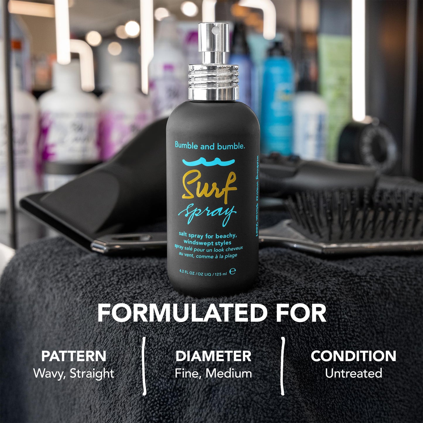 Bumble and bumble. Surf Sea Salt Spray | Volumizing | Air Dry Hair | Adds Tousled Beachy Texture + Matte Finish | For Fine to Medium Wavy, Straight Hair Types
