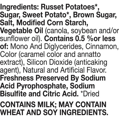 Betty Crocker Sweet Potato Mashed Potatoes, Made with Real Potatoes, 4.5 oz (Pack of 8)