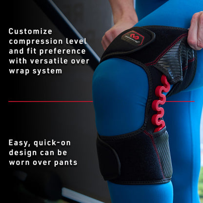 McDavid NRG Light Knee Brace Wrap w/Spring Hinges, Injury Recovery Support, Pain, Fits Left or Right Leg