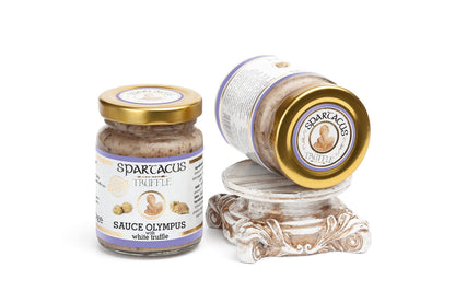 Spartacus White Olympus Truffle Sauce – Gourmet Truffle Sauce with White Truffle – Premium Sauce & Seasoning for Pasta, Meat, Potatoes & Fine Dining