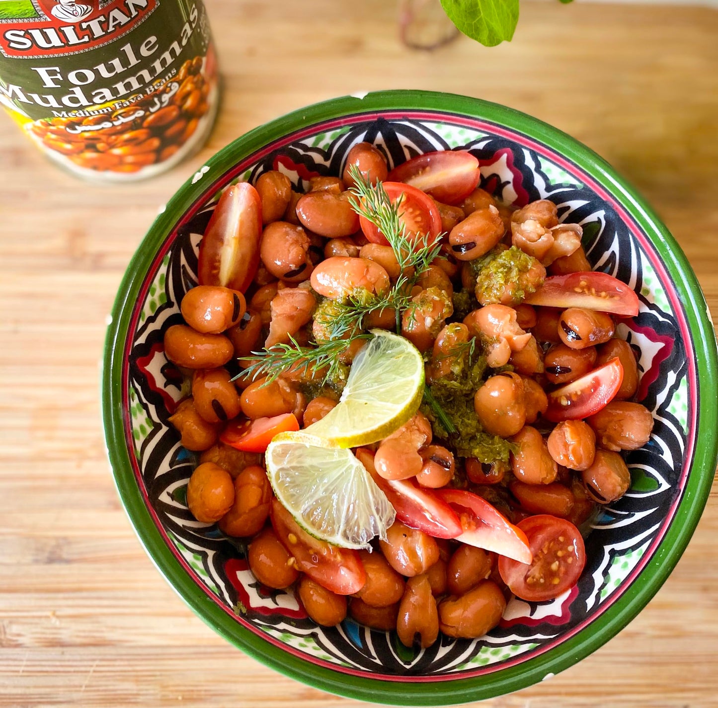 Sultan Brand Foule Mudammas, Medium Fava Beans, High in Dietary Fiber, No Fat, No Cholesterol, 14.80oz