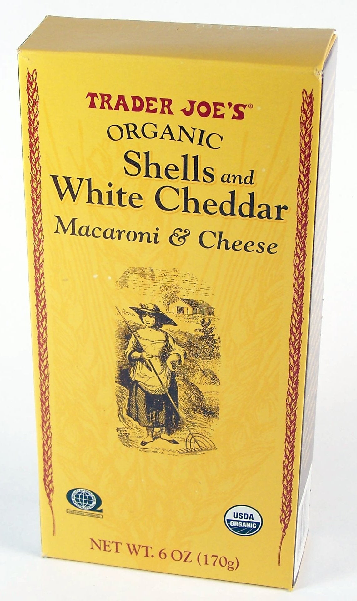 Trader Joe's Organic Shells & White Cheddar Macaroni & Cheese 6oz each (3 Pack)