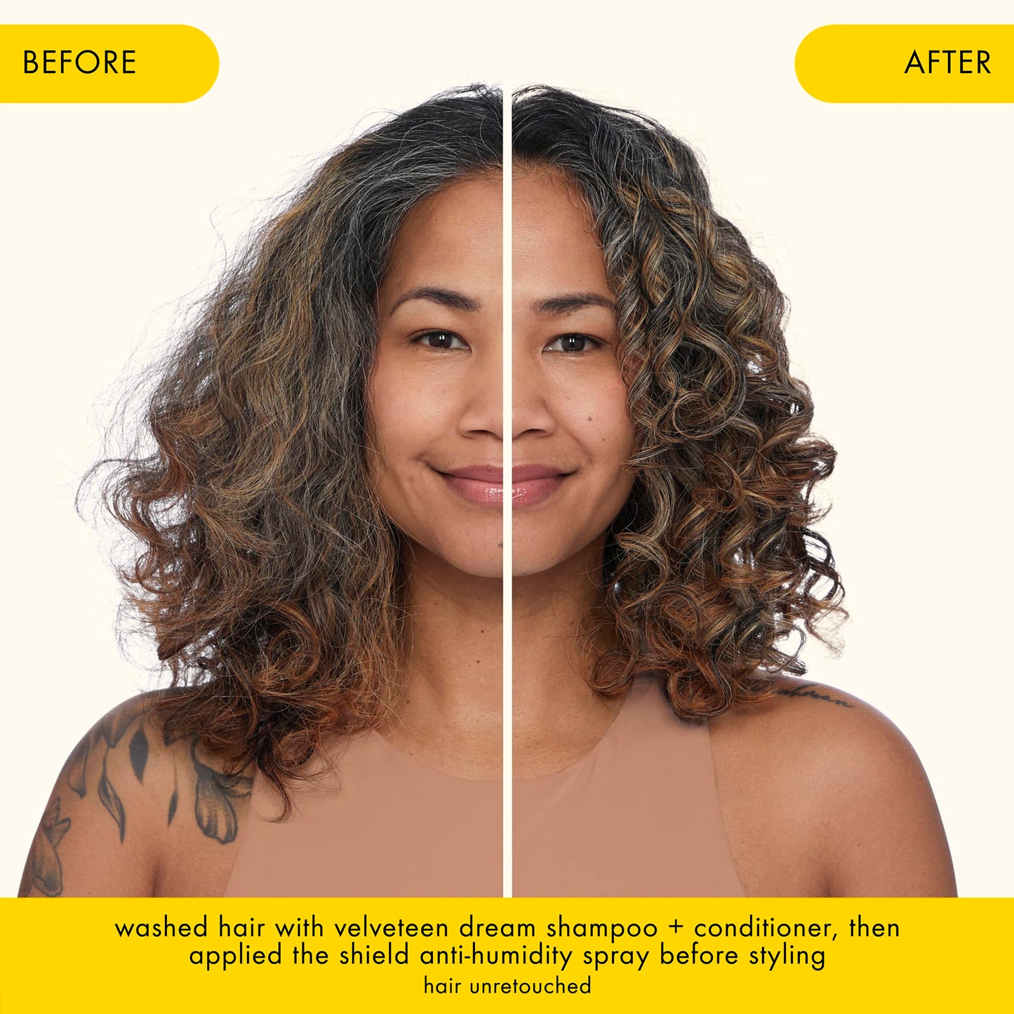 amika the shield anti-humidity spray | lightweight, invisible heat protection spray, contains UV filters, for smooth, frizz free hair
