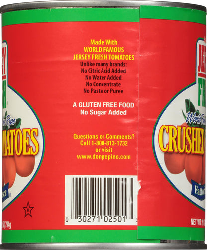 Jersey Fresh Crushed Tomatoes, Fattoria Fresca, 28 Ounce (Pack of 12)