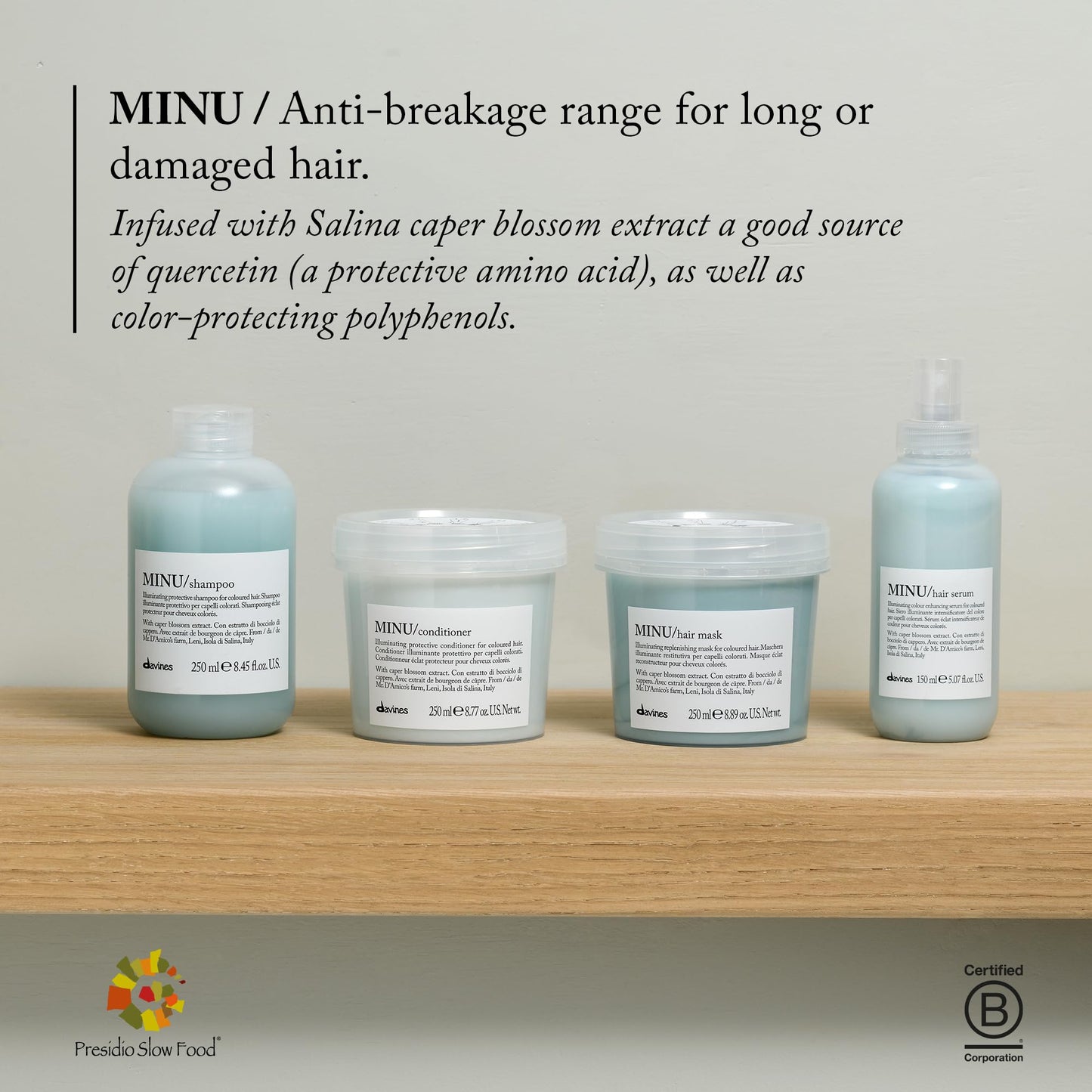 Davines MINU Hair Mask | Nourish and Brighten Color Treated Hair | Smooth and Add Shine