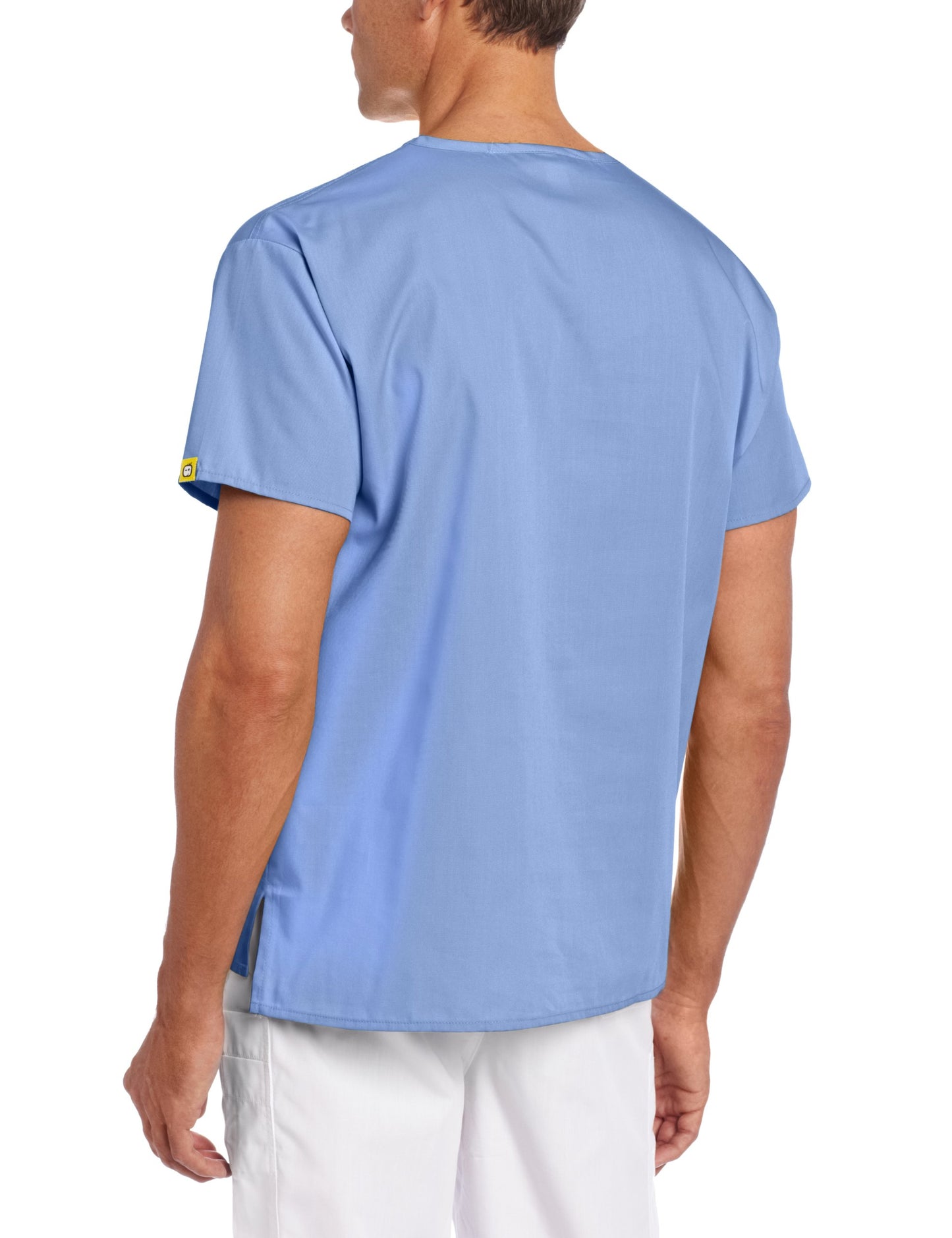 WonderWink The Alpha Unisex V-Neck Scrub Top, Ciel Blue, X-Small