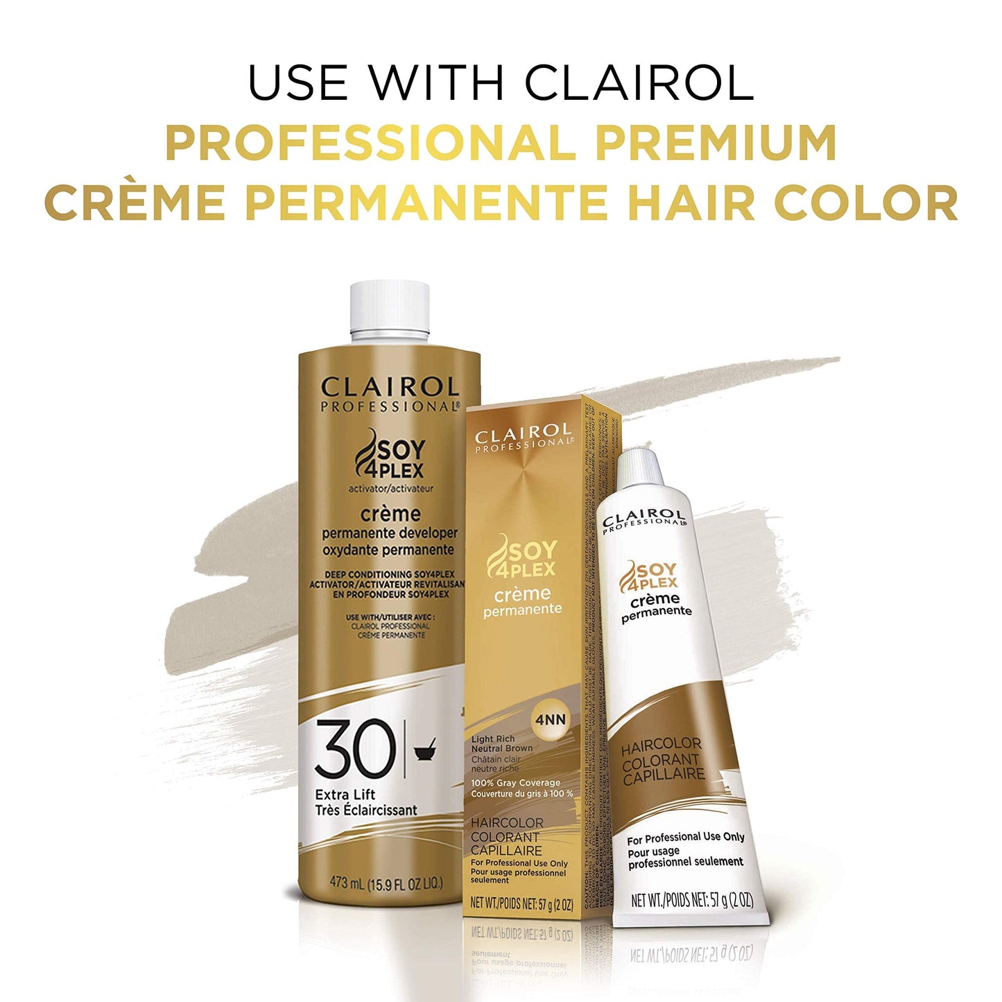 Clairol Professional Crème Permanente 10 Volume Hair Developers, 16 oz. | For Coloring, Lightening & Lifting with Deep Conditioning Formula | Packaging May Vary