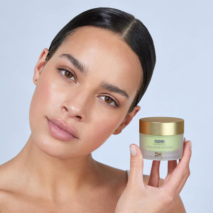 ISDIN Hyaluronic Moisture Oily & Combination Skin Mattifying Daily Face Moisturizer with Hyaluronic Acid 1.76 OZ (Cream)
