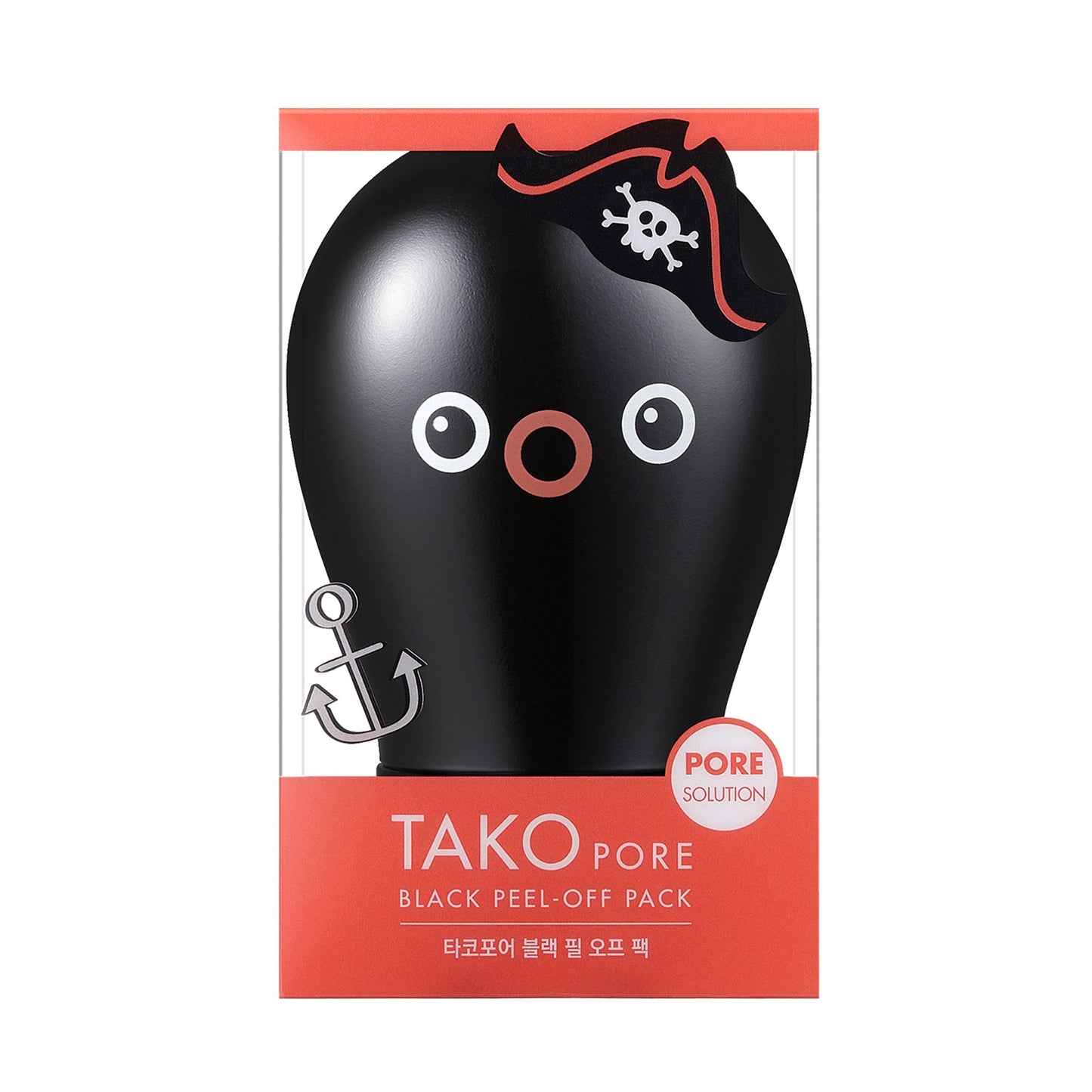 TONYMOLY Tako Pore Peel Off Mask – Charcoal Blackhead Remover for Face & Nose, Deep Cleansing Korean Skincare Pore Mask for Women & Men, Removes Dirt, Oil & Impurities