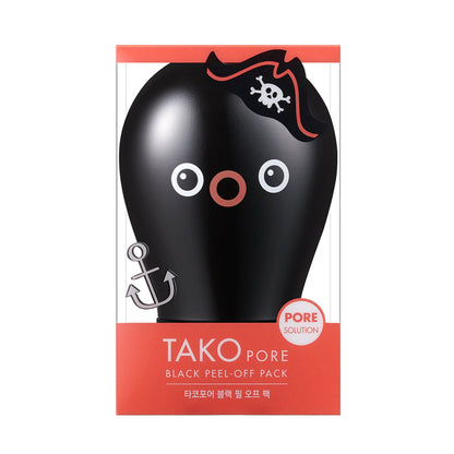 TONYMOLY Tako Pore Peel Off Mask – Charcoal Blackhead Remover for Face & Nose, Deep Cleansing Korean Skincare Pore Mask for Women & Men, Removes Dirt, Oil & Impurities