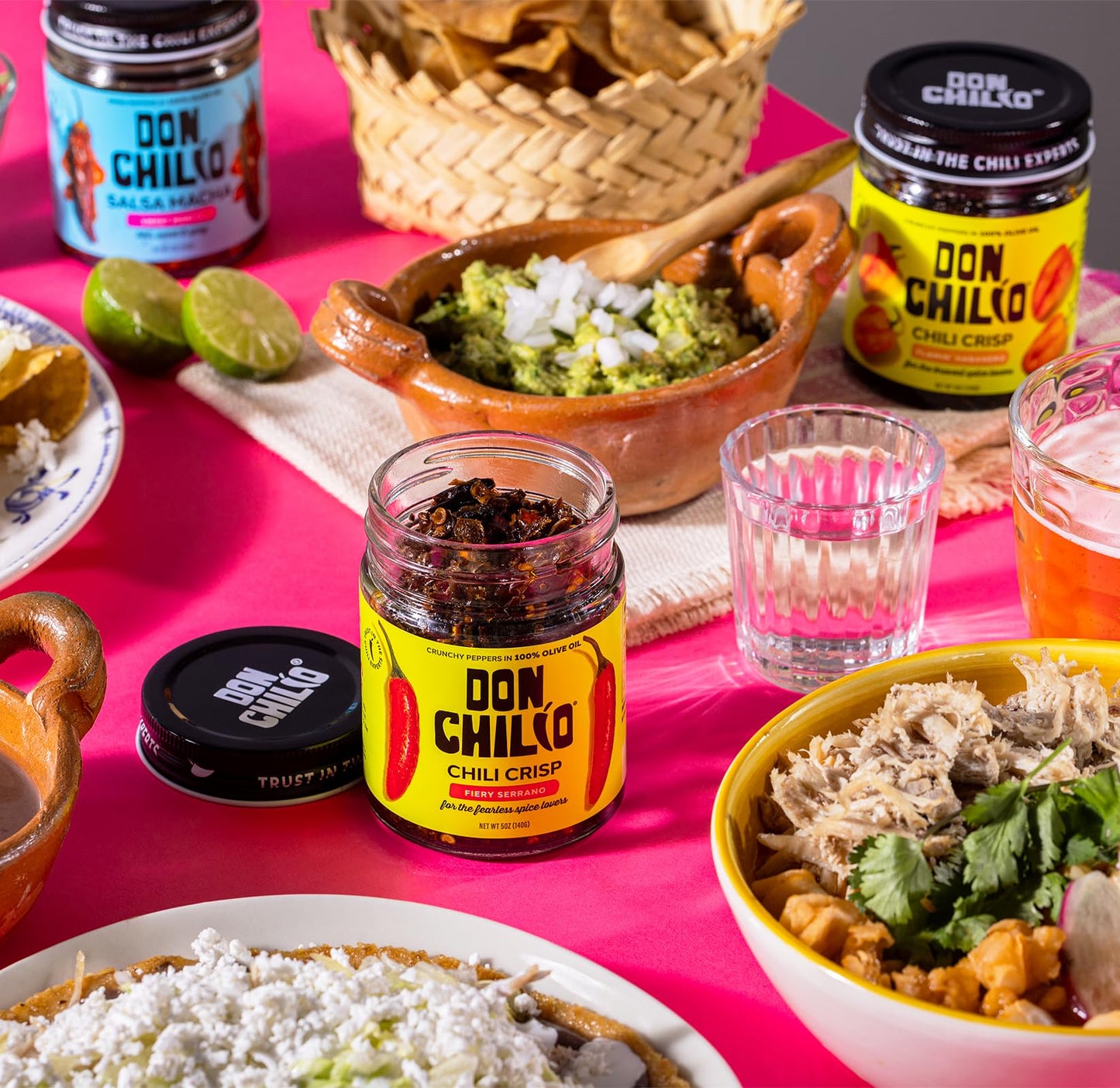 Don Chilio Mild Jalapeno Mexican Chile Crisp, 5 oz. – Crunchy Sliced Jalapenos Fried Chili Peppers in Hot Seasoned 100% Olive Oil – Keto-Friendly, Vegan, Gluten Free
