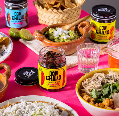 Don Chilio Mild Jalapeno Mexican Chile Crisp, 5 oz. – Crunchy Sliced Jalapenos Fried Chili Peppers in Hot Seasoned 100% Olive Oil – Keto-Friendly, Vegan, Gluten Free