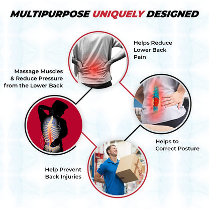 MAXAR Deluxe Industrial Back Brace for Lower Back Pain Women & Men - Back Support Belt for Immediate Relief from Sciatica, Herniated Disc, Scoliosis - Lumbar Support with Removable Suspenders/Straps