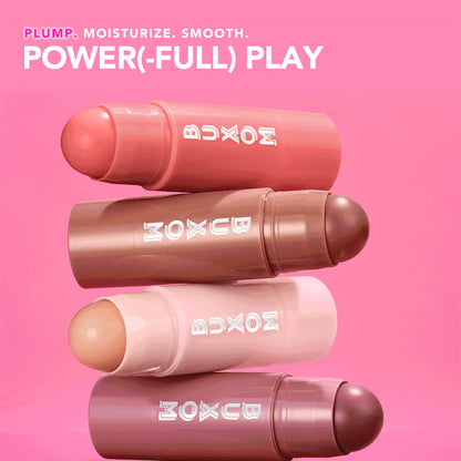 BUXOM Power-Full Plumping Lip Balm, Tinted Lip Balm Plumper, Enhancing Lip Moisturizer, Hydrating & Smoothing Peptide Lip Treatment, Cruelty-Free