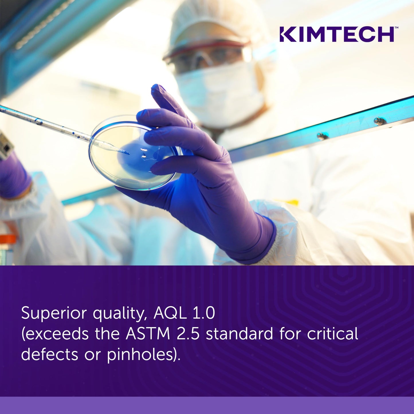 Kimtech™ Purple Nitrile-Xtra™ Exam Gloves (50604), 5.9 Mil, Ambidextrous, 12”, X-Large, 50 Nitrile Gloves / Box