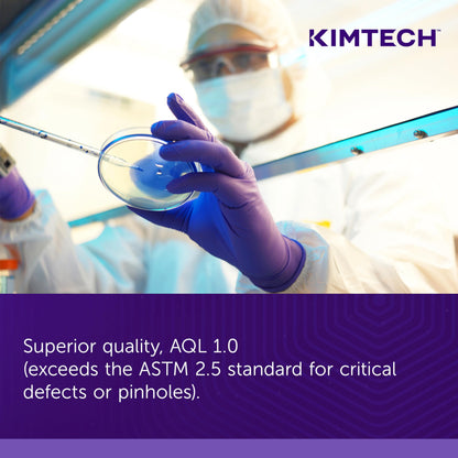 Kimtech™ Purple Nitrile-Xtra™ Exam Gloves (50604), 5.9 Mil, Ambidextrous, 12”, X-Large, 50 Nitrile Gloves / Box