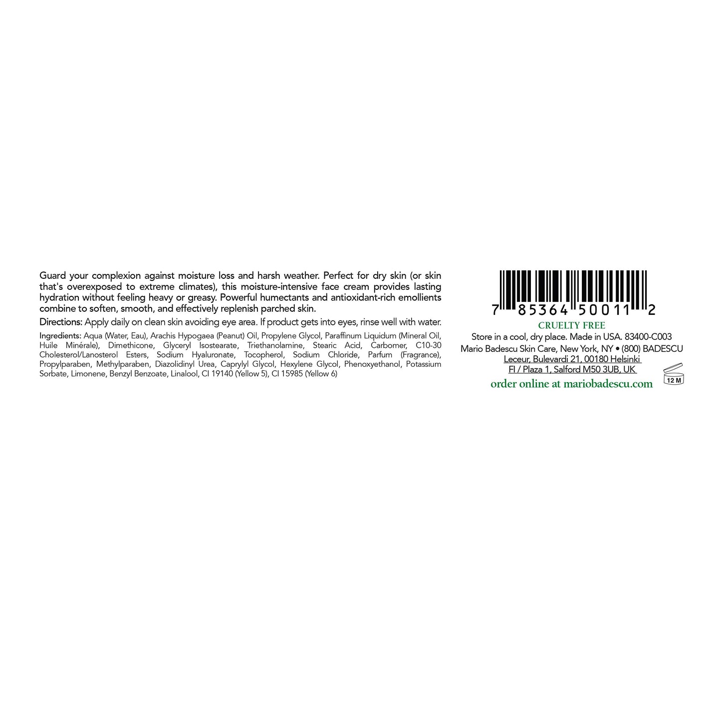 Mario Badescu Day Cream Face Moisturizer for Dry Skin, Daily Anti Aging Skin Care with Rich Antioxidants and Skin-Softening Formula