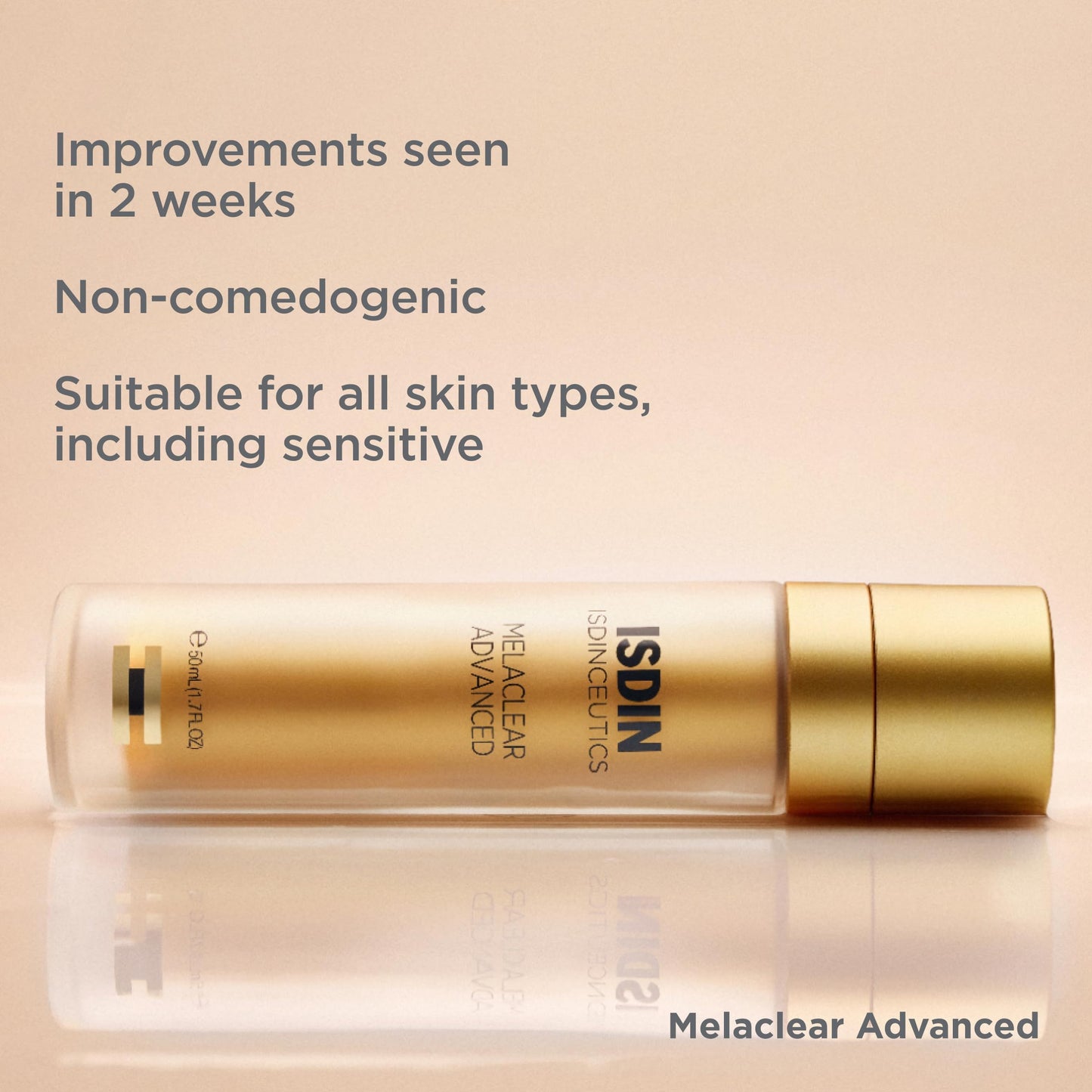 ISDIN Isdinceutics Eco-Refill Melaclear Advanced - Dark Spot Corrector for Face with Niacinamide 1.7 FL OZ (50 ml).