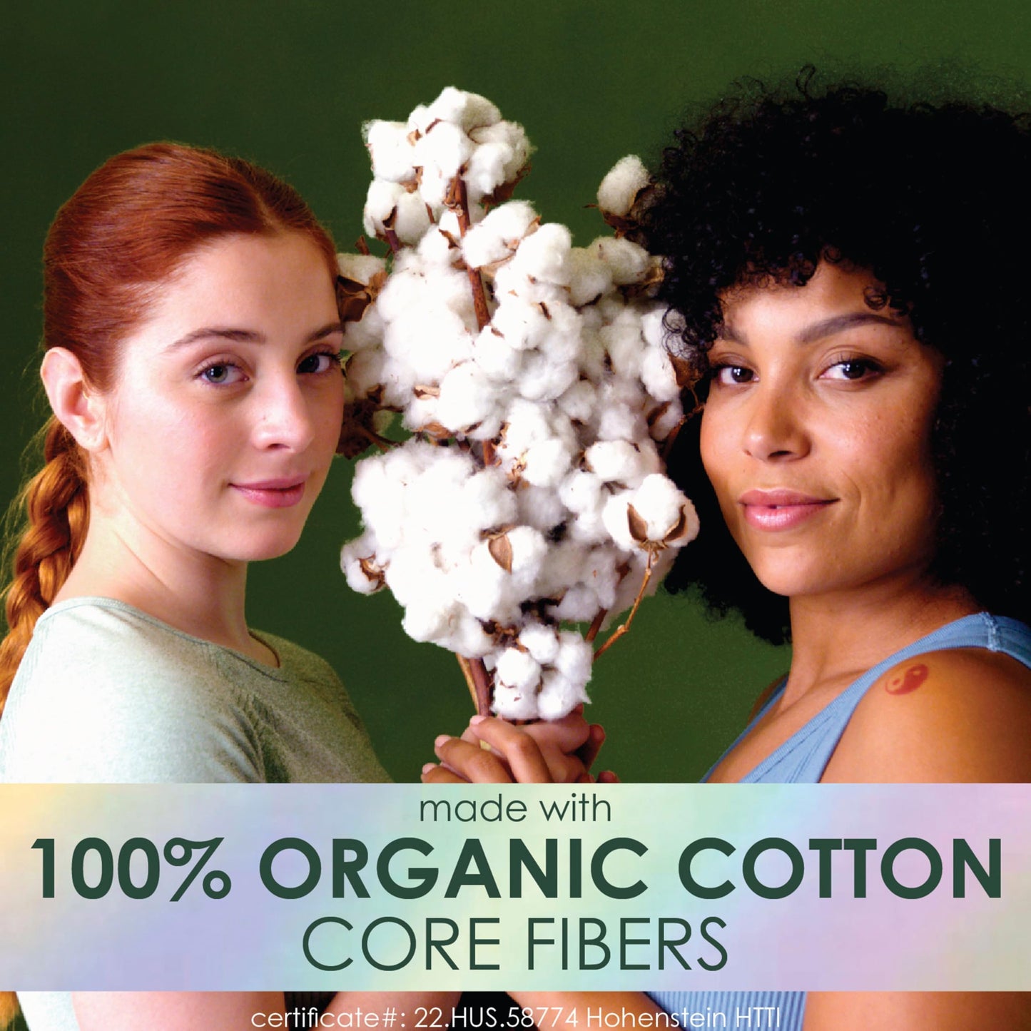 L. Tampons, Made with Organic Cotton, Regular/Super Absorbency, Multipack, Made Without Synthetic Pesticides, Rayon or Fragrances, Applicator Made Without BPA, Leak-Stopping Design, 18 Count