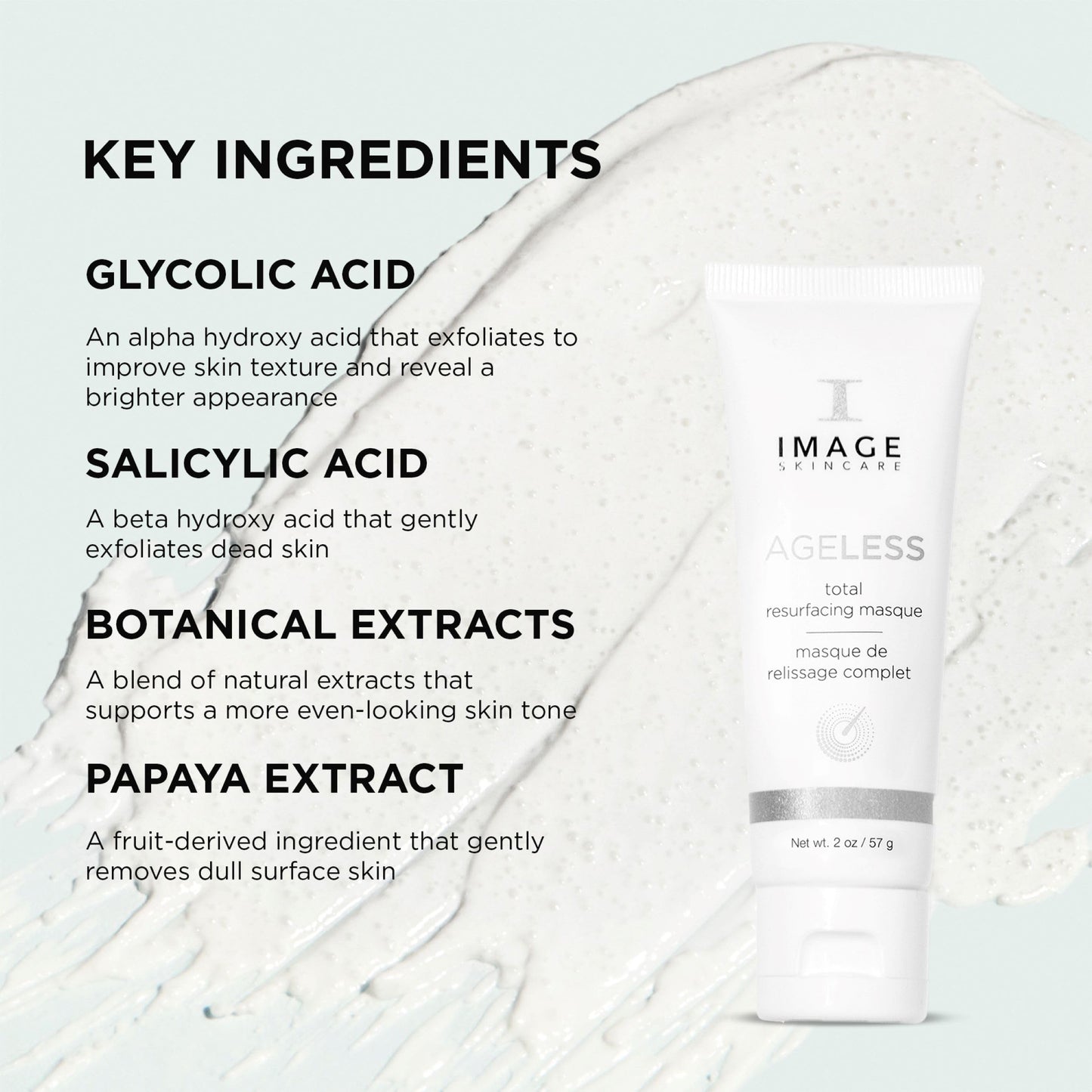 IMAGE Skincare, AGELESS Total Resurfacing Masque, Anti-Aging Smoothing Facial Mask, 2 oz