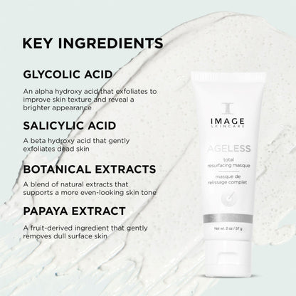 IMAGE Skincare, AGELESS Total Resurfacing Masque, Anti-Aging Smoothing Facial Mask, 2 oz