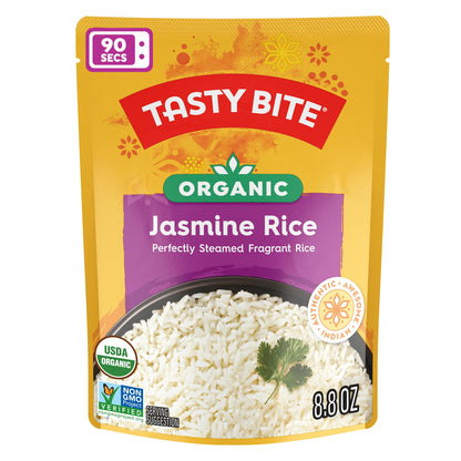 Tasty Bite Jasmine Rice, Microwaveable Cooked Rice, 8.8 Ounce (Pack of 12)