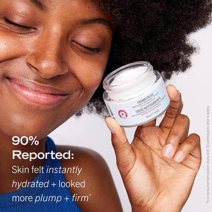 First Aid Beauty - Firming Collagen Cream with Peptides + Niacinamide, Ultra Rich Skin-plumping Moisturizer, Hydrates & Helps Visibly Firm Skin, Non-Comedogenic, Safe for Sensitive Skin, 1.7 oz