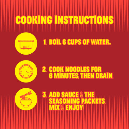 FLYBYJING Chili Crisp Noodles - Sun-Dried, Wavy Asian Instant Noodles Tossed in Sichuan Chili Crisp Sauce - Ready in 6 Minutes - Vegan, High Protein, No MSG, 4.02 oz (Pack of 6)