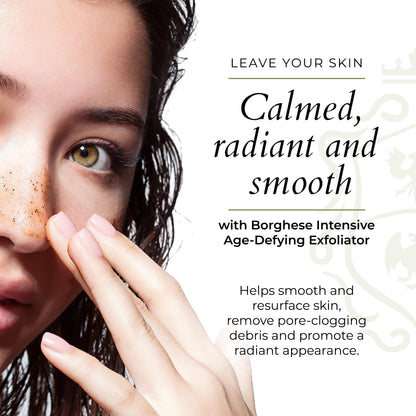 Borghese Intensive Age Defying Exfoliator - Weekly Foaming Facial Exfoliator Scrub with Peptides & Hyaluronic Acid for Smooth Skin, for All Skin Types