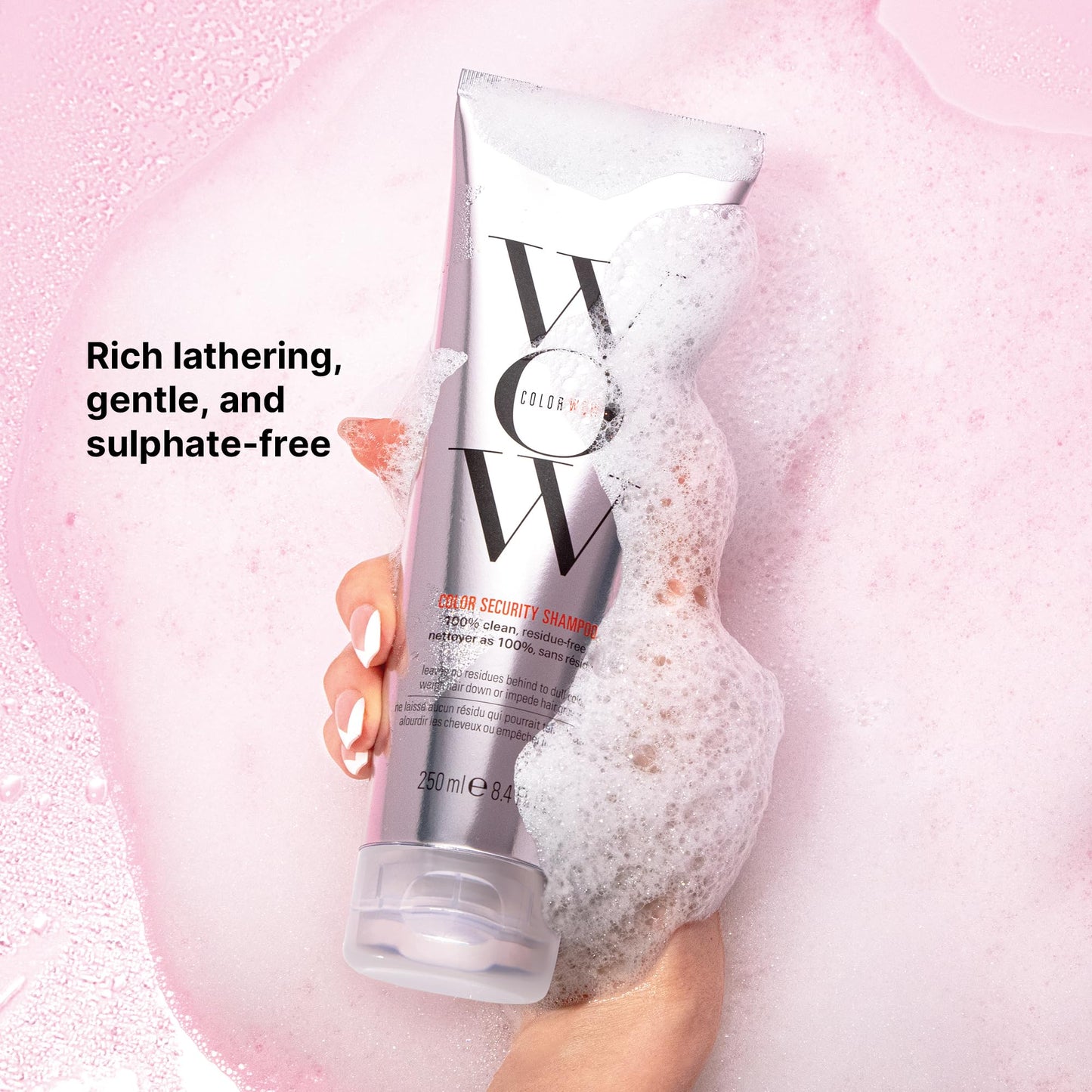 COLOR WOW Color Security Shampoo – Sulfate Free & Residue-Free Formula | Healthy Looking Hair & Scalp | Paraben Free Salon Quality