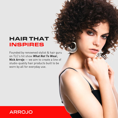ARROJO Curl Control Curly Hair Gel – Curly Hair Products for Unruly Curls – Sulfate Free Curl Gel w/Vitamin B5 – Hair Gel for Curly Hair to Calm & Control – Anti Frizz Hair Products