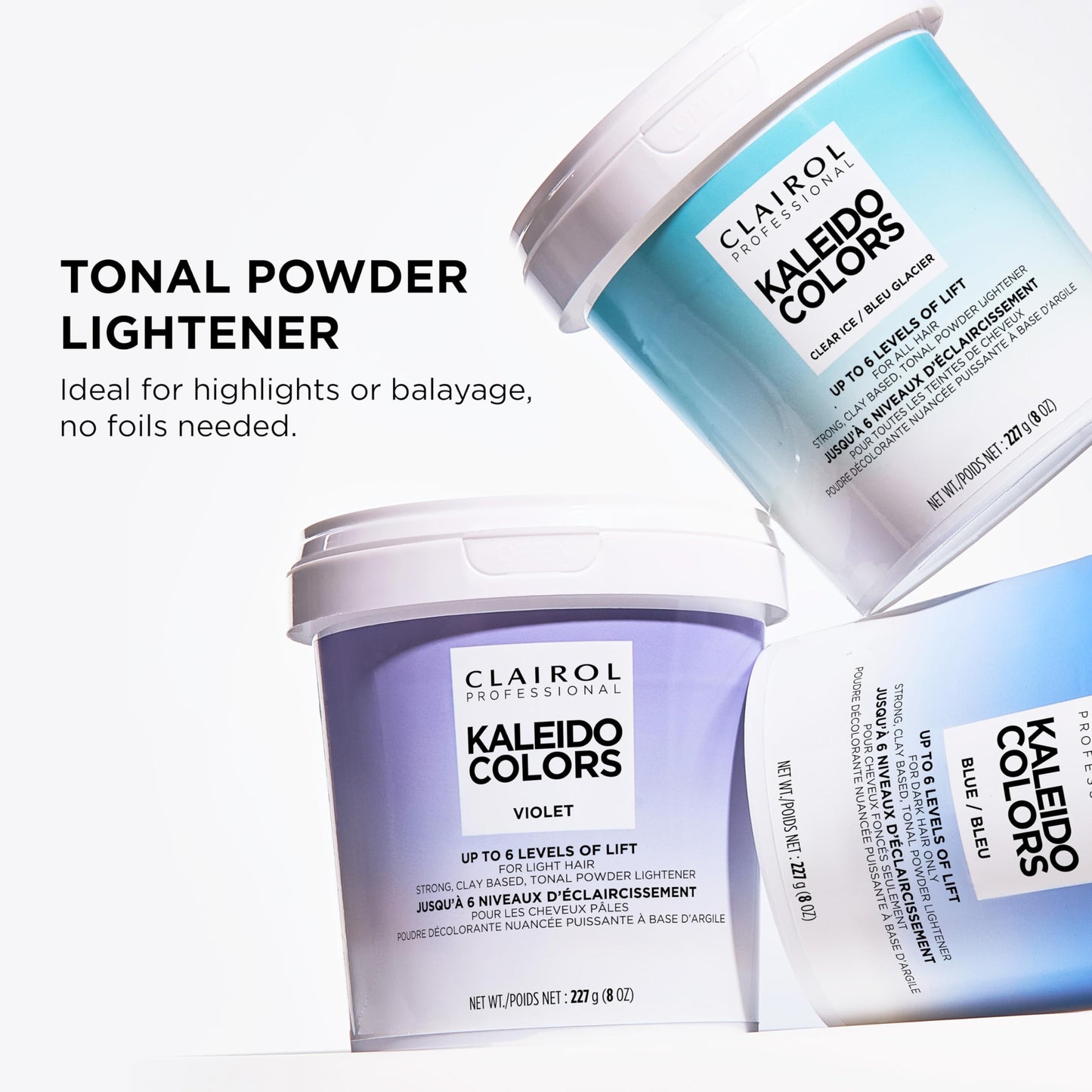 Clairol Professional Kaleidocolors Powder Lightener for Hair Highlights, Lightening, and Toning