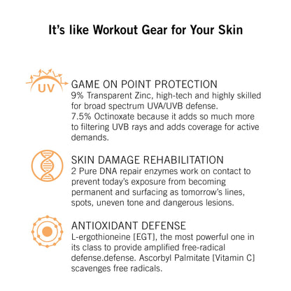 NEOVA SmartSkincare Active Sunscreen for Body 3 fl. Oz. | Broad Spectrum SPF 43 | Zinc & Octinoxate | Water Resistant up to 80 Min