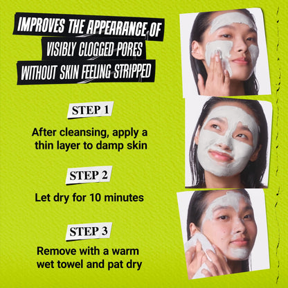 Kiehl's Rare Earth Pore Minimizer Face Mask, with Bentonite and Amazonian White Clay and Allantoin, Oil Absorbing Facemask for Normal to Oily Skin - 4.2 fl oz