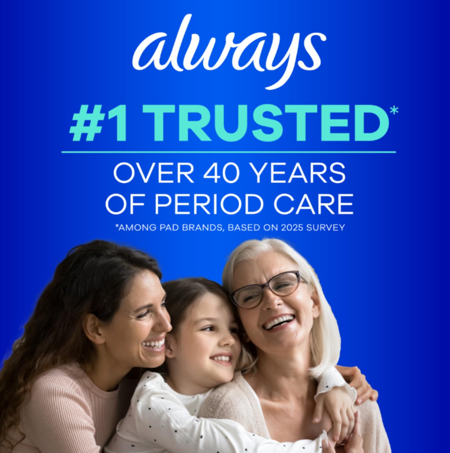 Always Ultra Thin Overnight Pads with Wings, Size 4, Overnight, 96 Count (3 Packs of 32)