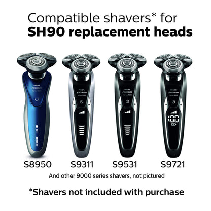 Philips Norelco Replacement Shaver Head for Series 9000, SH90/62