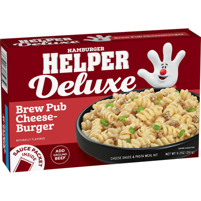 Hamburger Helper DELUXE Brew Pub Cheeseburger, 9.2 oz, 12 per Case
