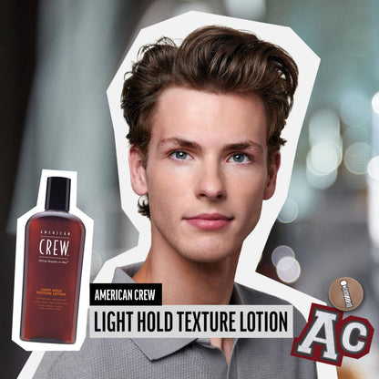 American Crew Men's Hair Texture Lotion, Like Styling Gel with Light Hold & Low Shine, 8.4 Fl Oz | Men's, Like Styling Gel, Low Shine