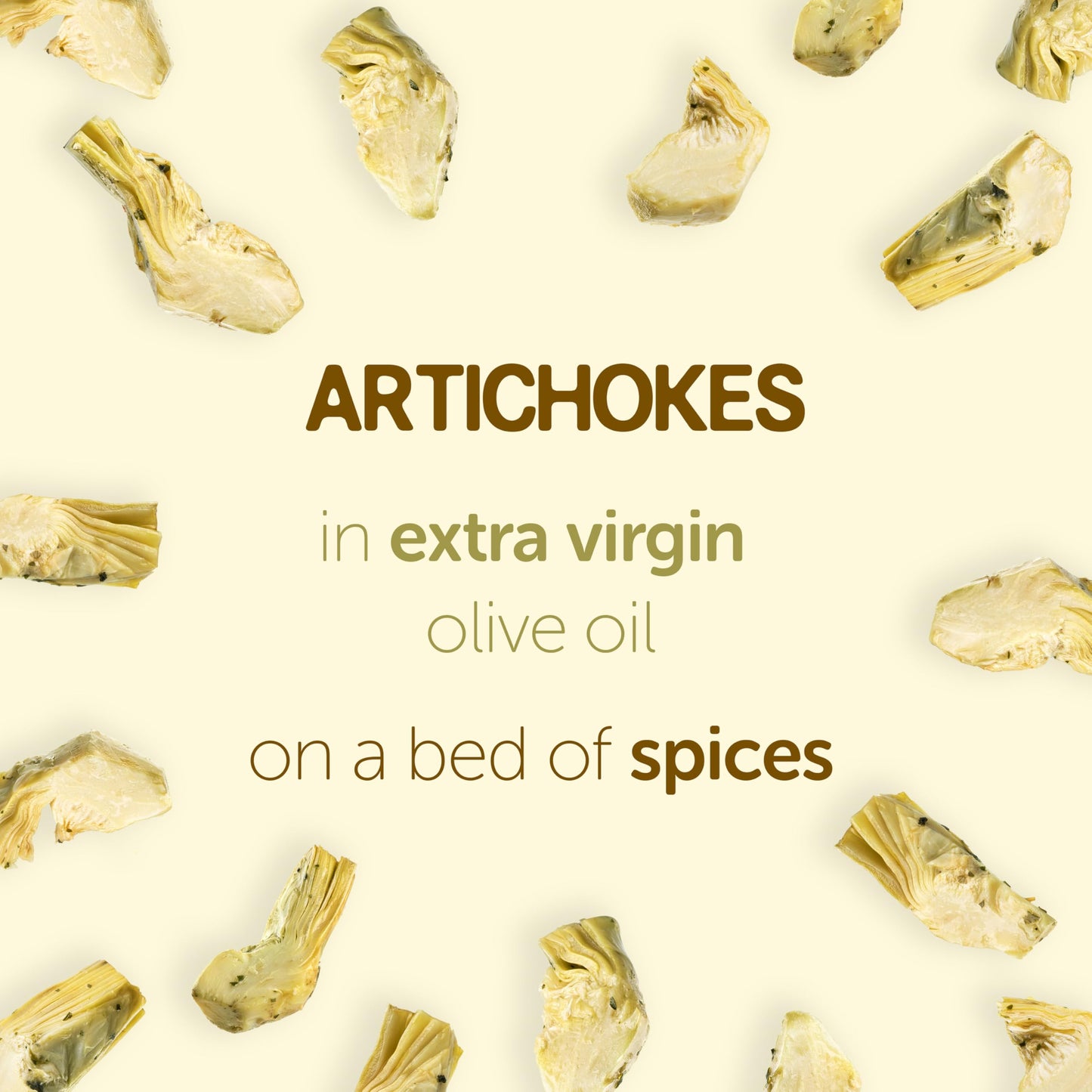 Gusta Artichokes in Olive Oil on a Bed of Spices - Made in Italy - Organic Artichokes Glass Jar with Extra Virgin Olive Oil - Non-GMO, All Natural - Perfect Snack - 9.88oz Glass Jar