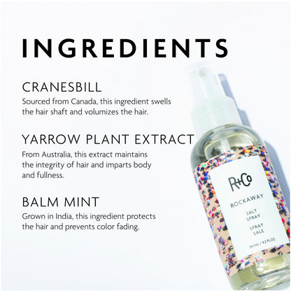R+Co Rockaway Salt Spray, Adds Volume and Hair Texture