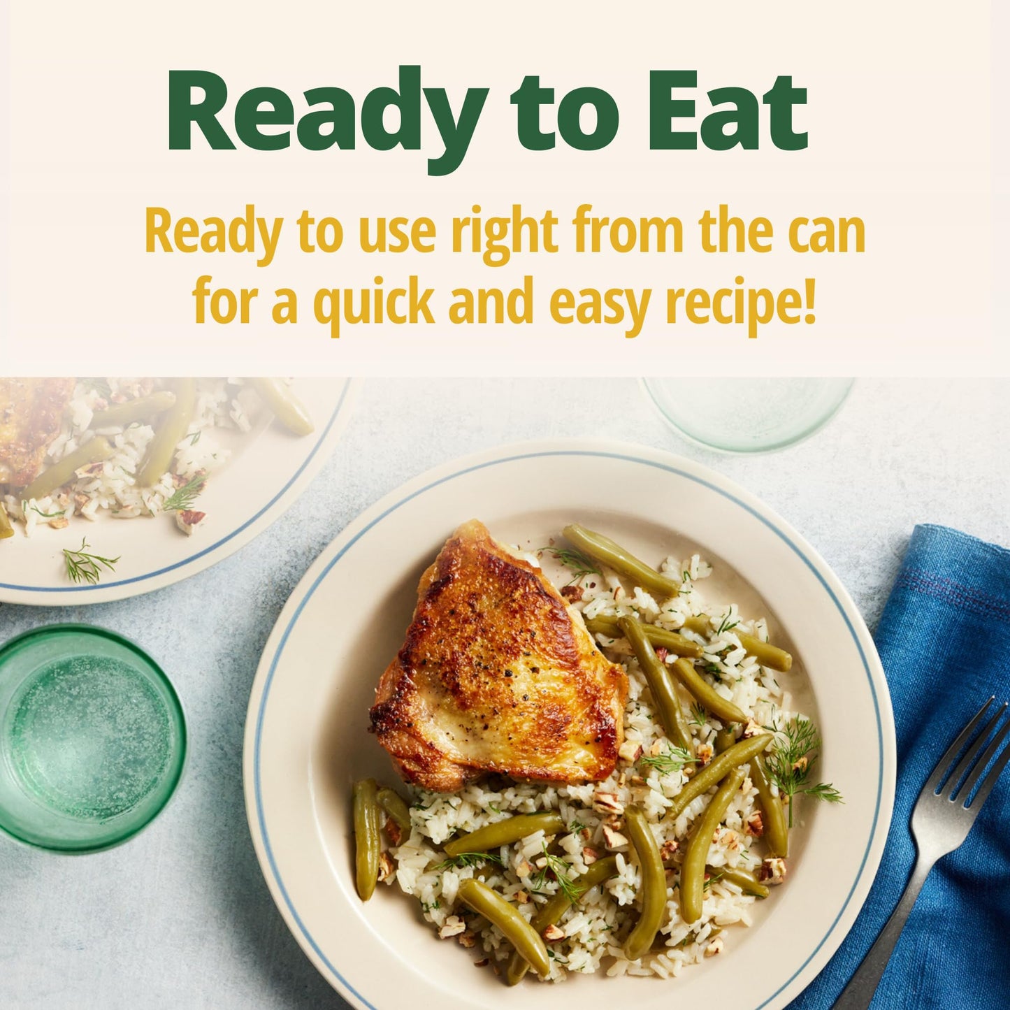 Del Monte Southern Style Whole Green Beans, 14.5 oz. Can (Pack of 12) Spicy & Smoky Flavors, Ready to Eat Side Dish