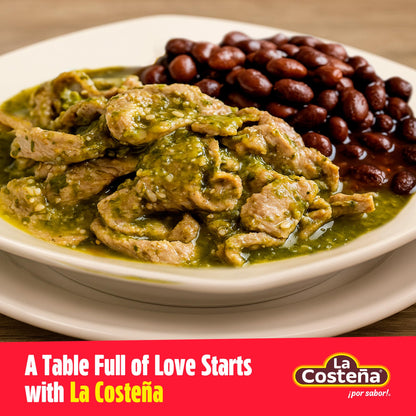 La Costeña Canned Tomatillos for Mexican Food, Tomatillo Salsa, Salsa Verde, Green Enchilada Sauce, Taco Sauce, Pico de Gallo & Tomato Soup - Pickled Green Tomatoes - 28oz, 3 Pack Canned Vegetables